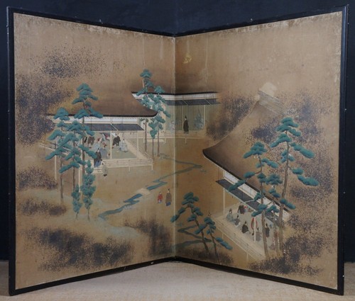 Antico quadro giappone genji - giappone,