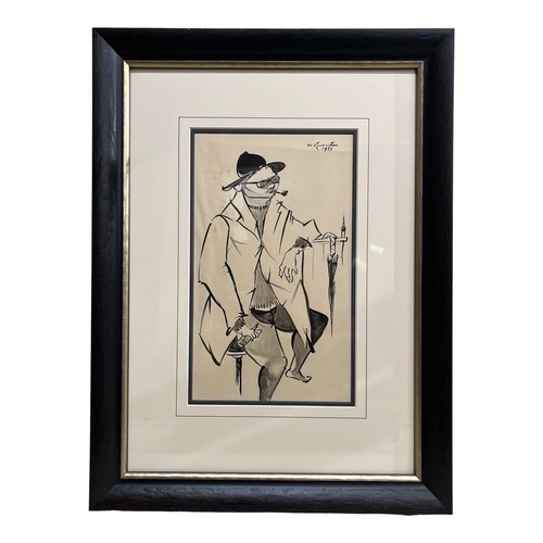 Quadro disegno inchiostro - , su