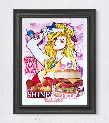Colorato arte moderna anime - arte,
