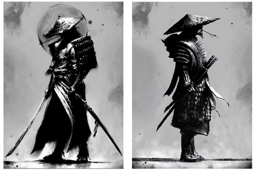 Dipinti tela bushido - dipinti,