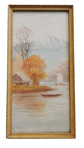 Quadro acquerello giapponese