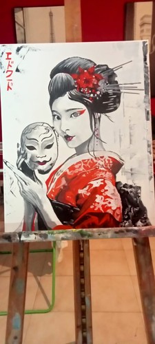 Dipinto tela donna - dipinto,
